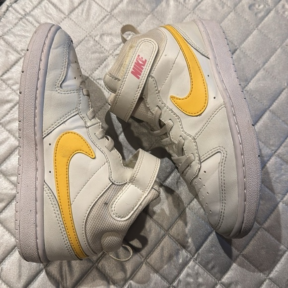 Nike Court Borough Mid 2 Casual Sneakers Summit White Kids unisex Sz 13C - Picture 7 of 13